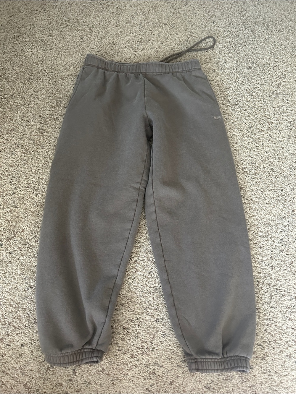 TNA Cozy Fleece Sweatpants in Light Gray